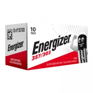 Pilas de botón Energizer 357/303 (SR44 / SR51154 SW) Caja 10 unidades