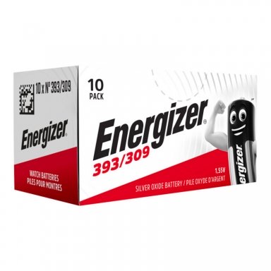 Pilas de botón Energizer 393/309 (SR48 / SR754 SW) Caja 10 unidades