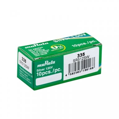 Pilas de botón Murata 335 (SR512 SW) Caja 10 unidades