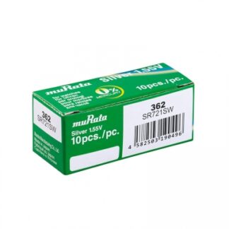 Pilas de botón Murata 362 (SR58 / SR721 SW) Caja 10 unidades