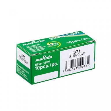 Pilas de botón 371 (SR 69 / SR 920 SW) Caja 10 unidades
